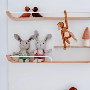 And The Little Dog Laughed | Lionel Rabbit (Teal Overalls)