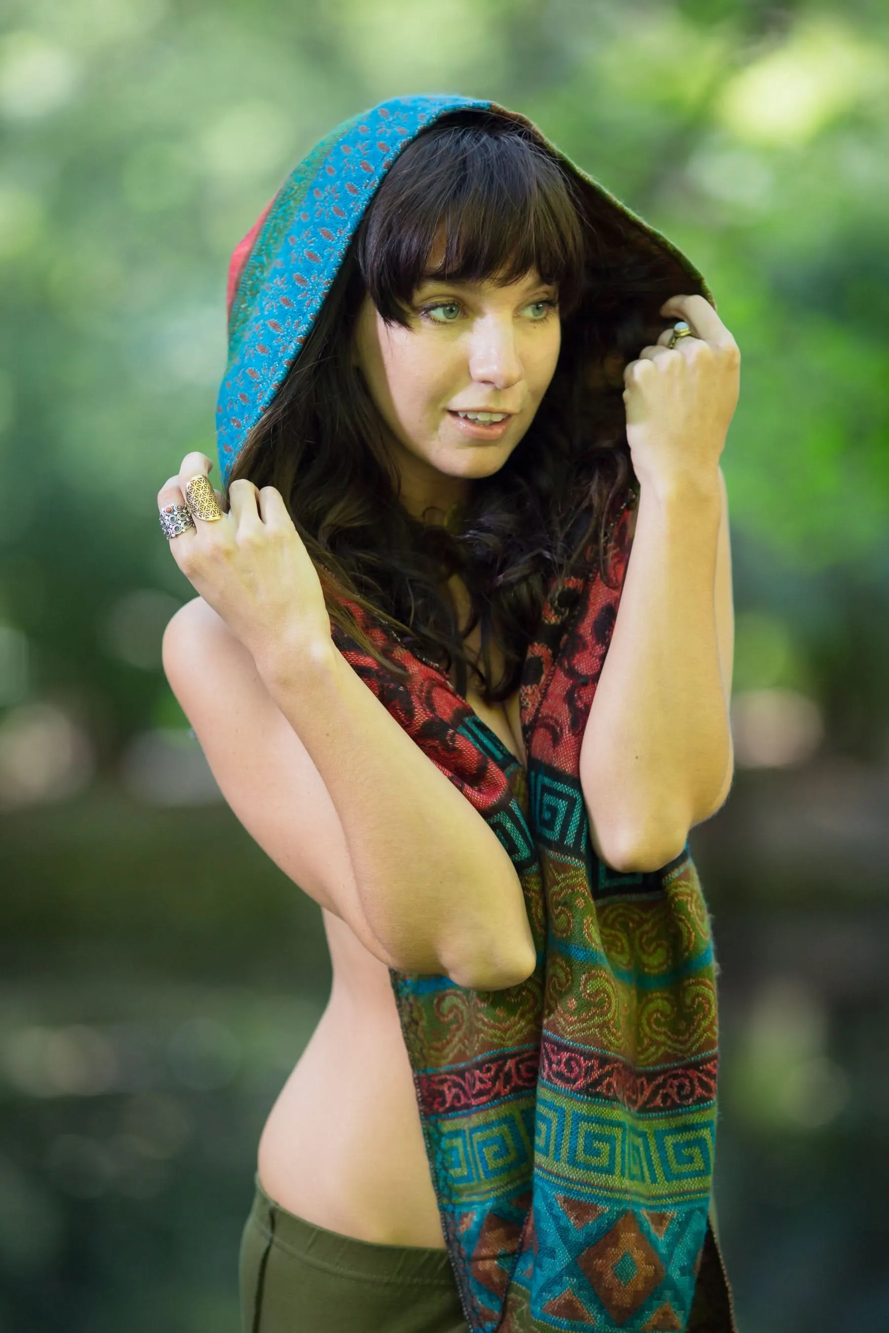 Artist Hoodie Scarf - Multicolour