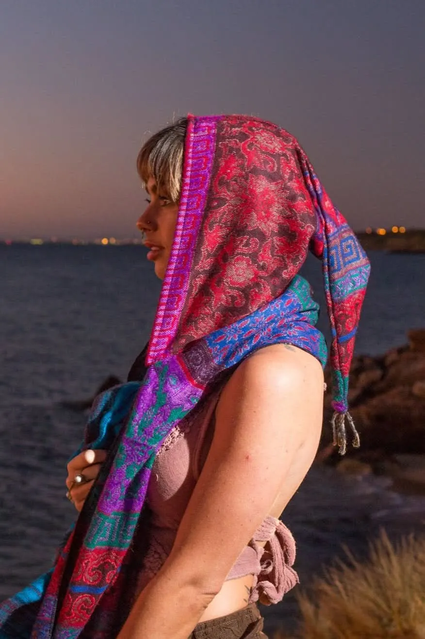 Artist Hoodie Scarf - Multicolour
