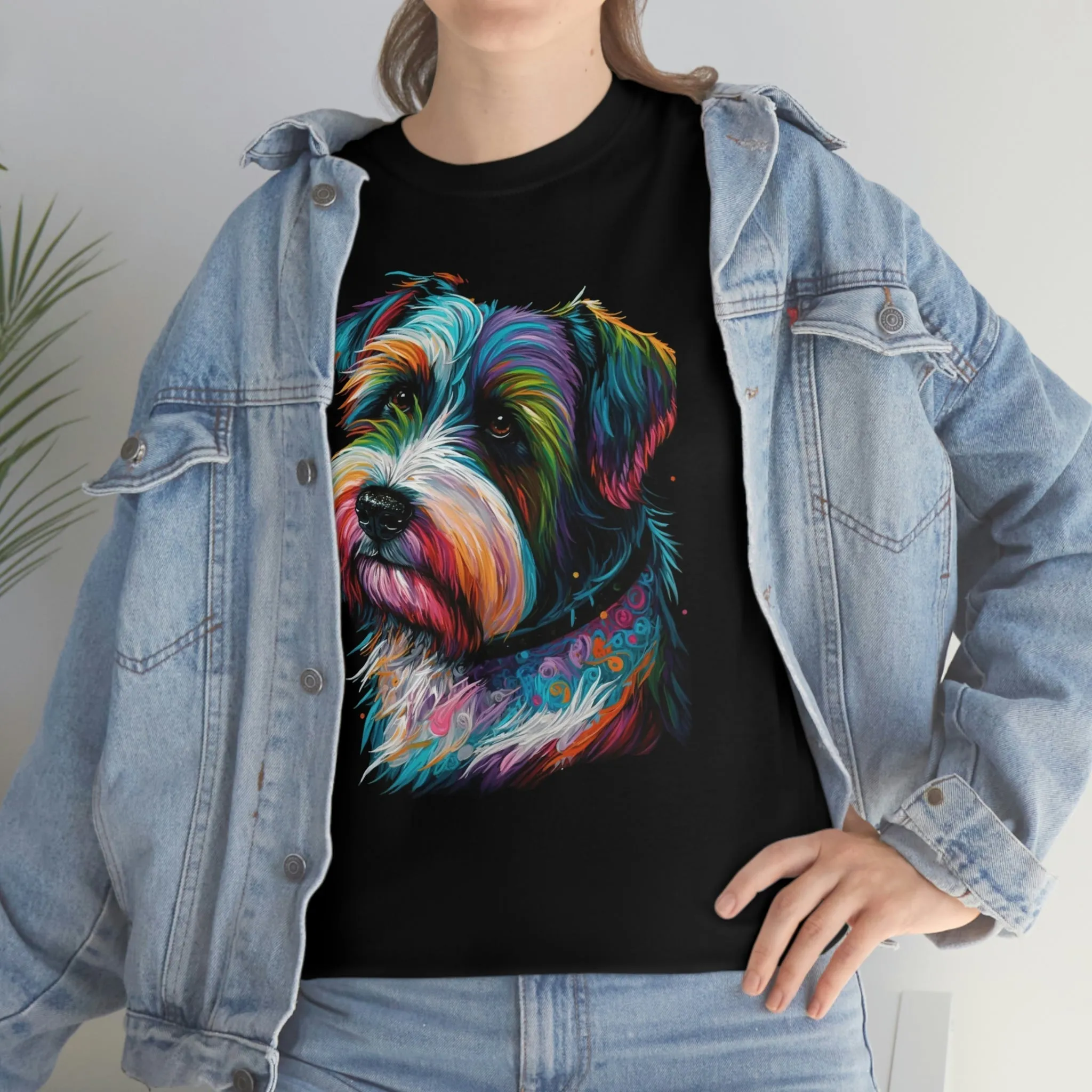 Bright Biewer Terrier Heavy Cotton T-Shirt