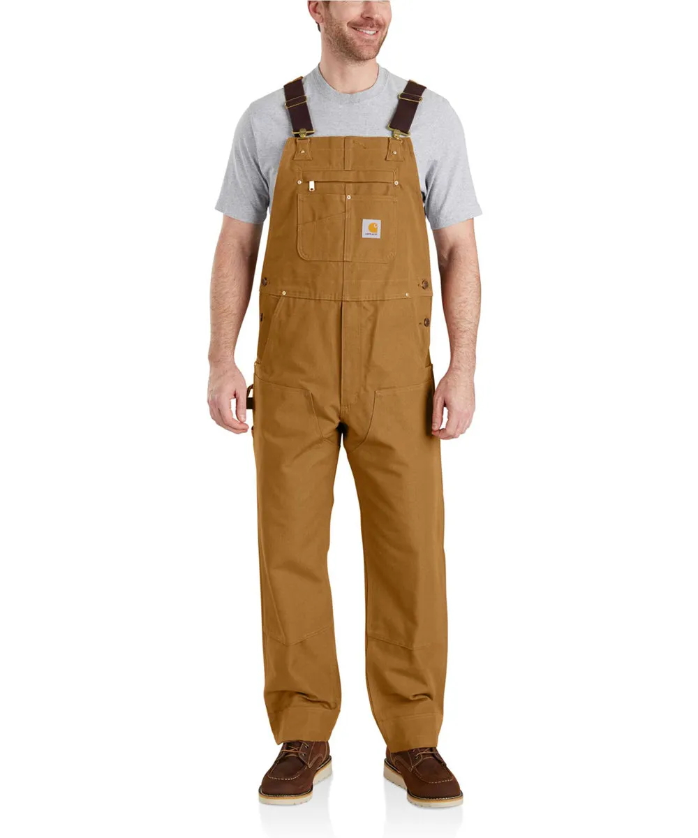 Carhartt R01 Duck Bib Overalls - Carhartt Brown