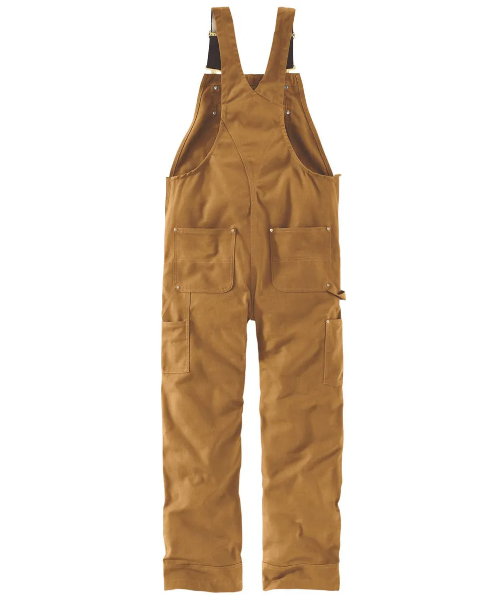 Carhartt R01 Duck Bib Overalls - Carhartt Brown