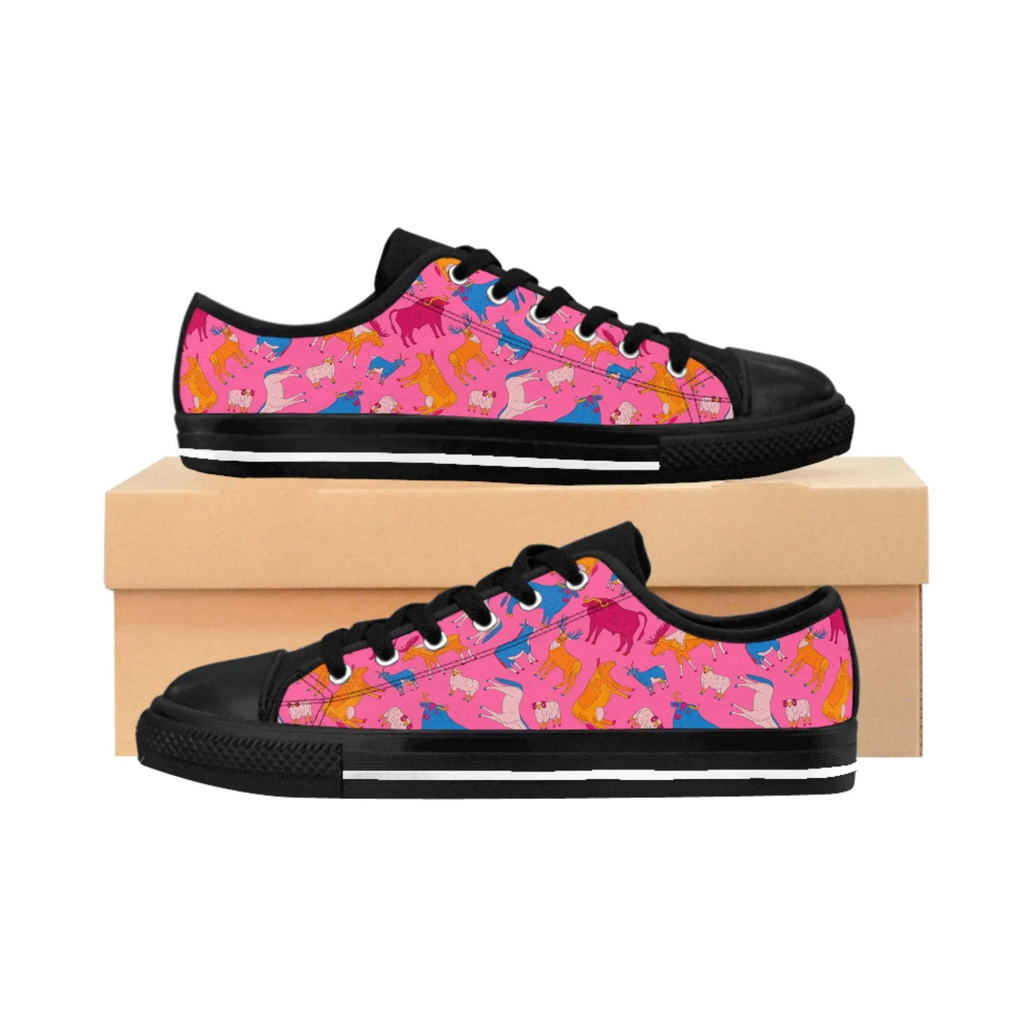 Colorful Animals Women's Sneakers