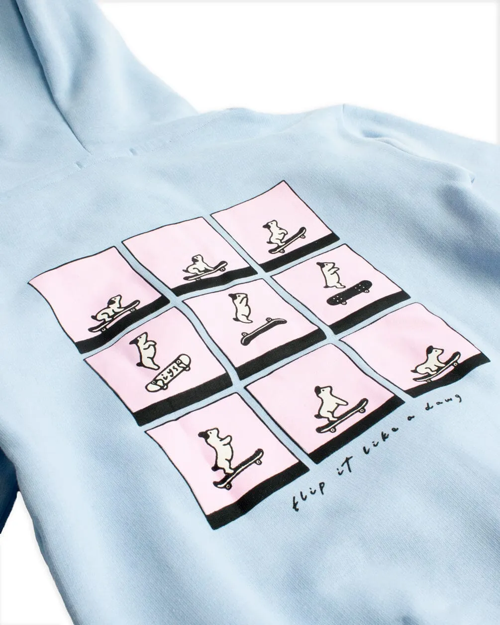 Flip It Like A Dog Kids Hoodie