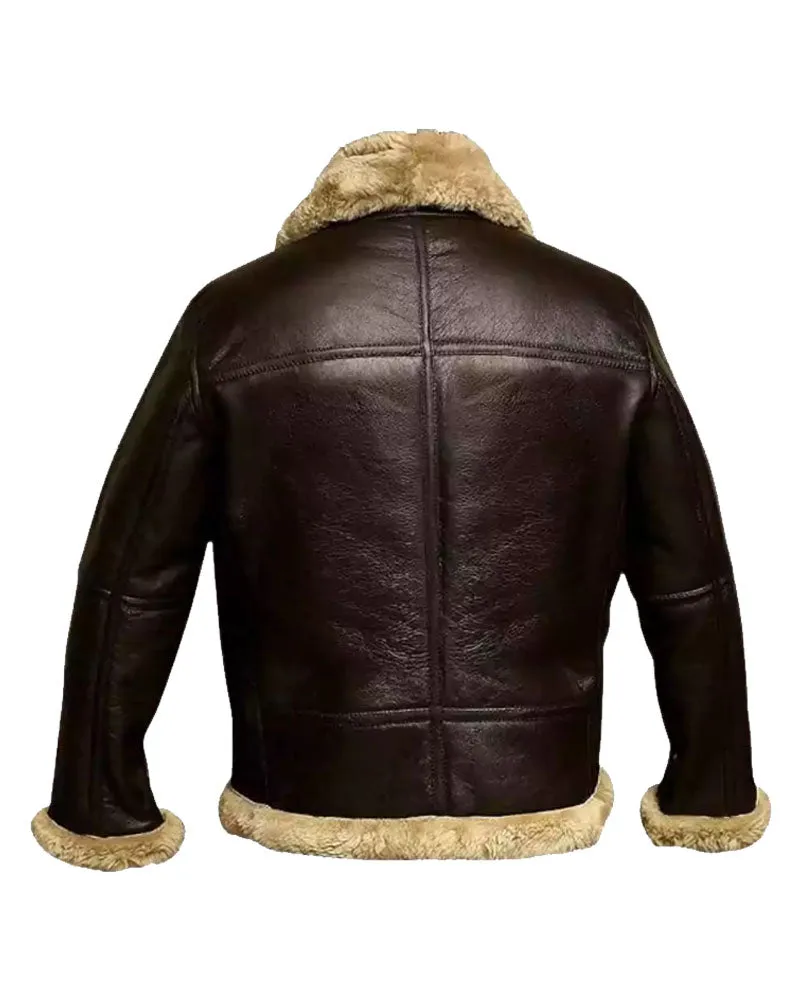 Fur Aviator Flying Pilot Bomber Jacket | Classic & Cozy Rfx Leather