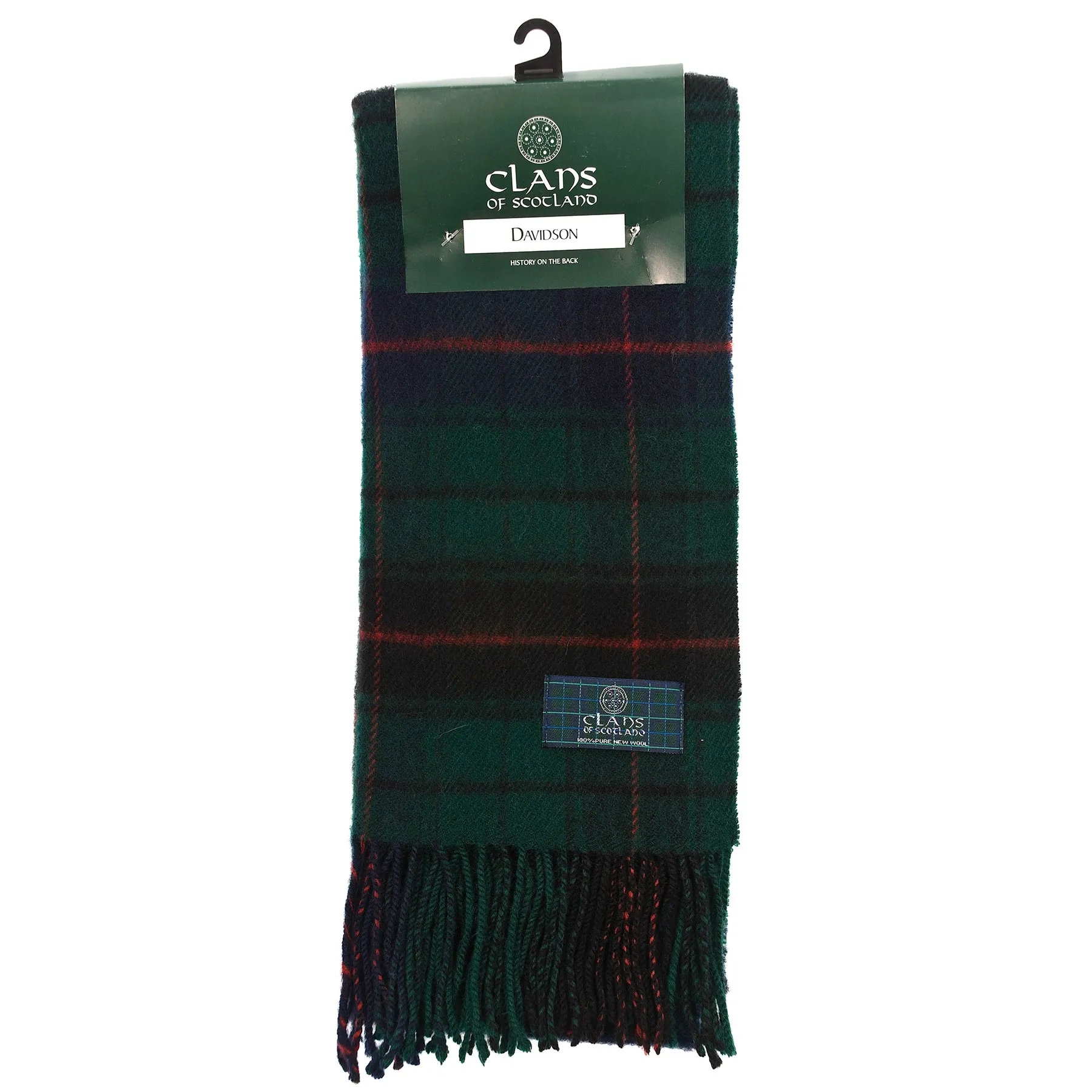 Lambswool Scottish Tartan Clan Scarf  Davidson