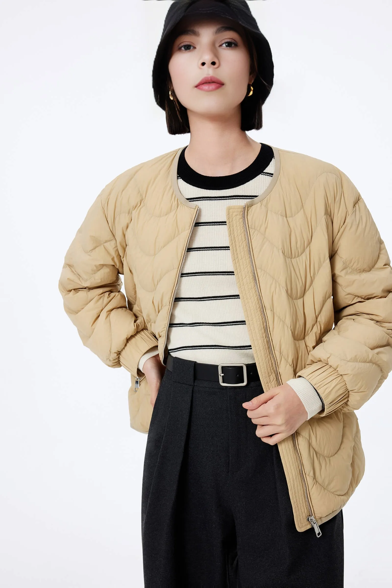 LILY Baseball Jacket Down Coat