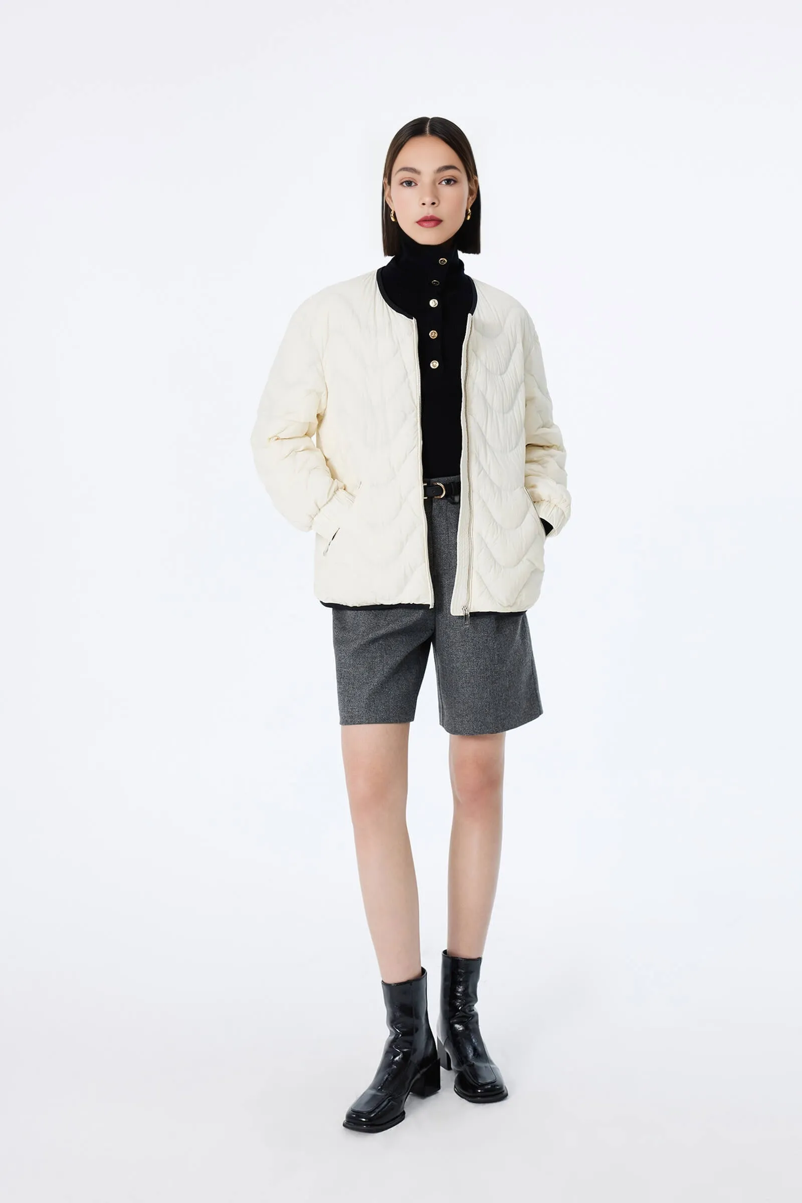 LILY Baseball Jacket Down Coat