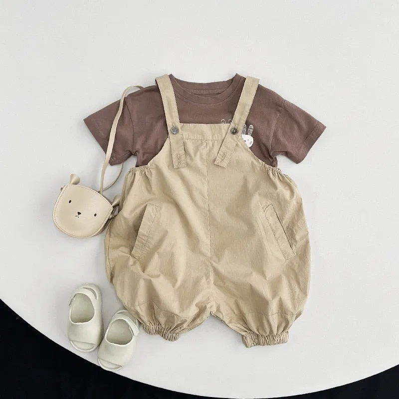 Loose Solid Overalls