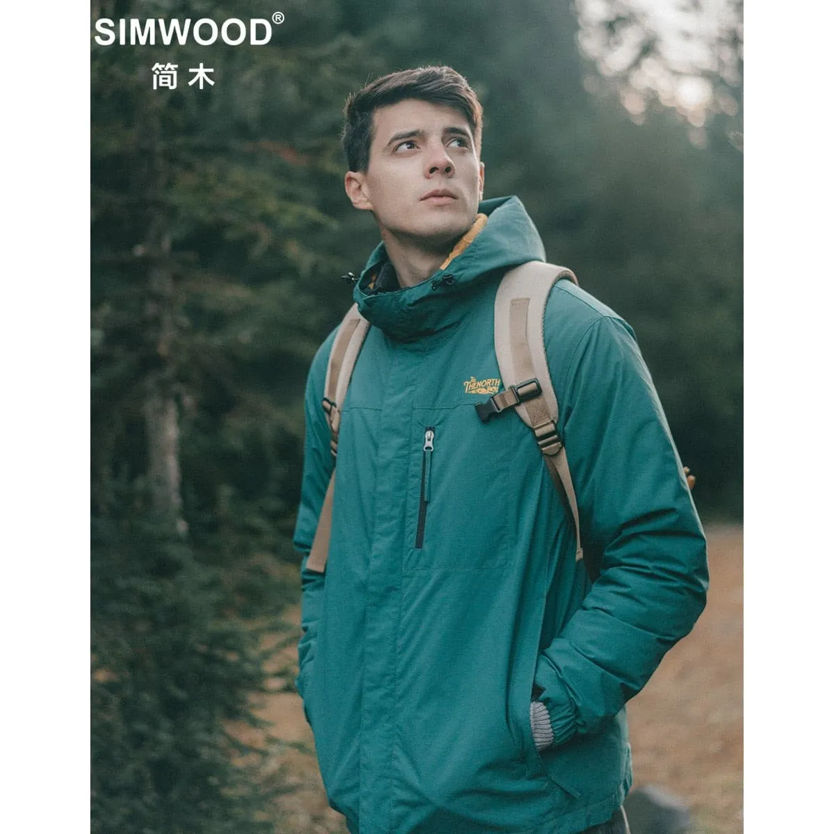 Mens 3 in 1 Jackets with Warm Down Liner and Detachable Coats