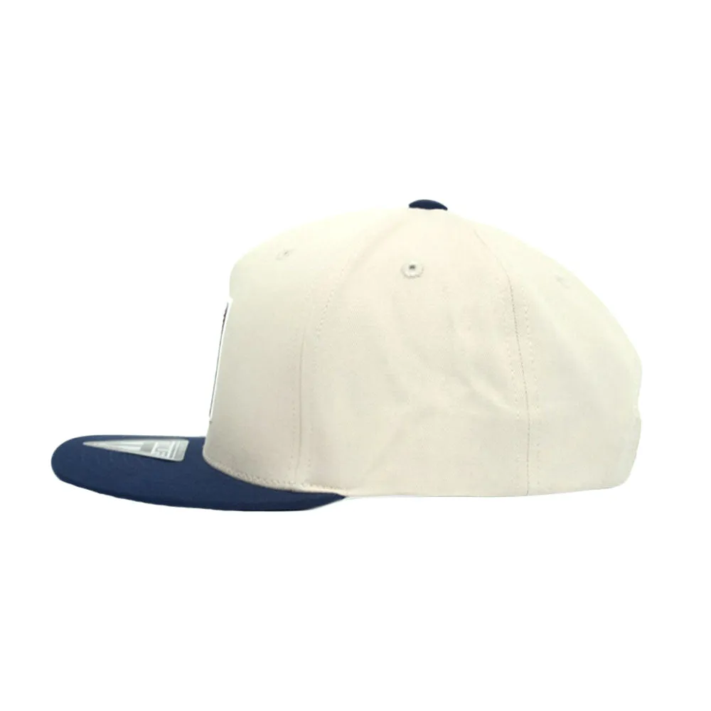 NYC Rubber Patch Snapback Hat Flat Brim Two Tone Hiphop Adjustable Baseball Cap TR21523