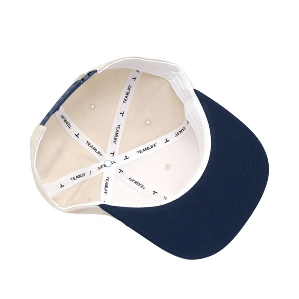 NYC Rubber Patch Snapback Hat Flat Brim Two Tone Hiphop Adjustable Baseball Cap TR21523
