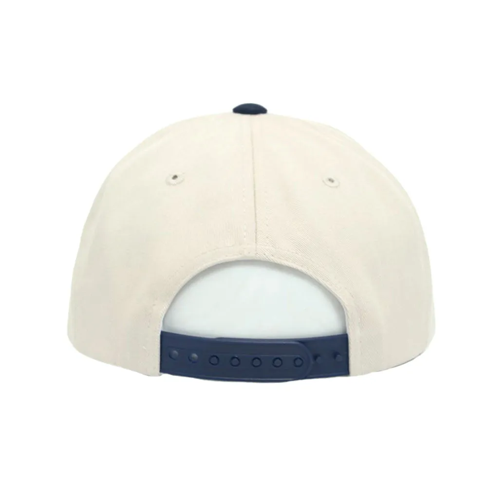 NYC Rubber Patch Snapback Hat Flat Brim Two Tone Hiphop Adjustable Baseball Cap TR21523