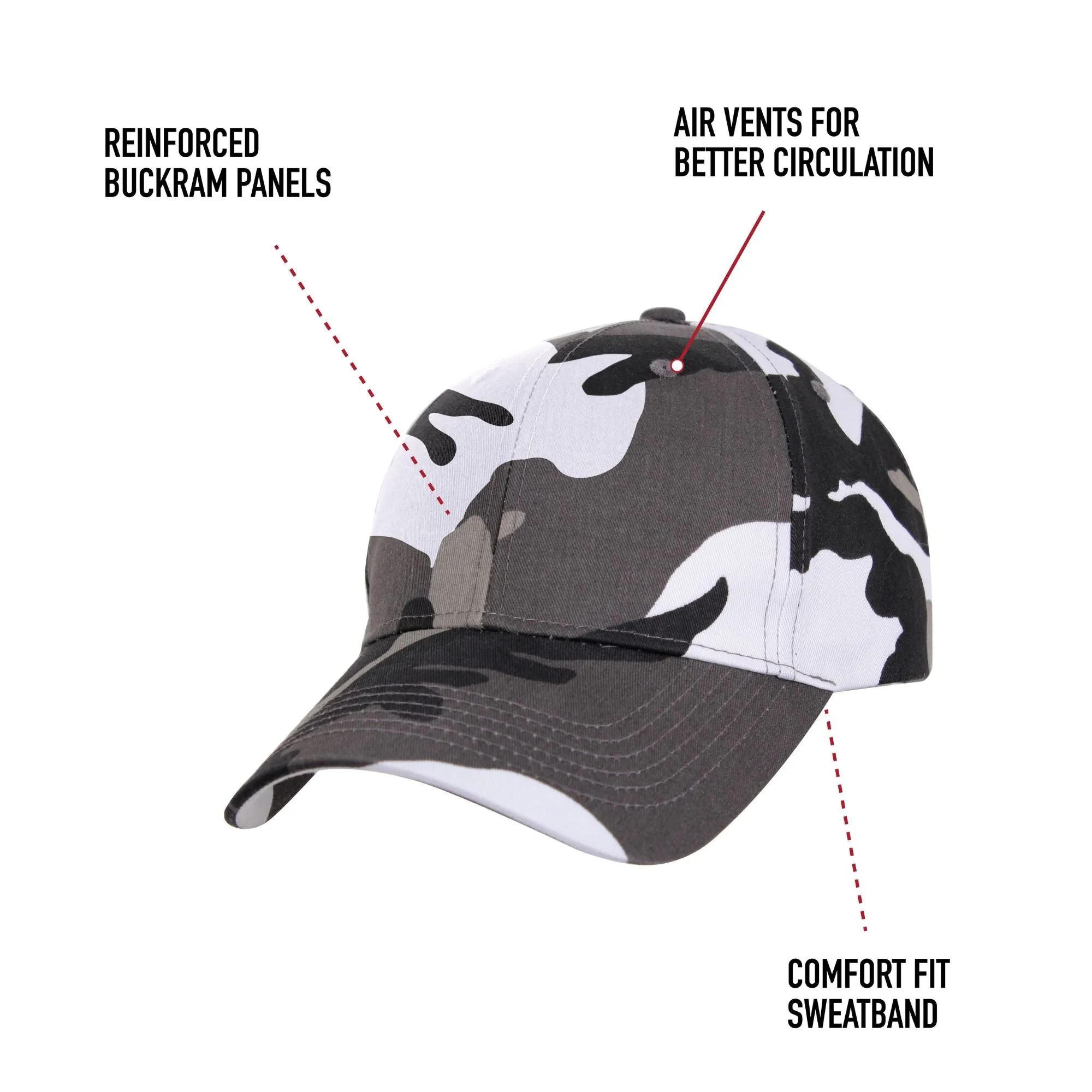 Pink Camouflage - Military Low Profile Adjustabe Baseball Cap