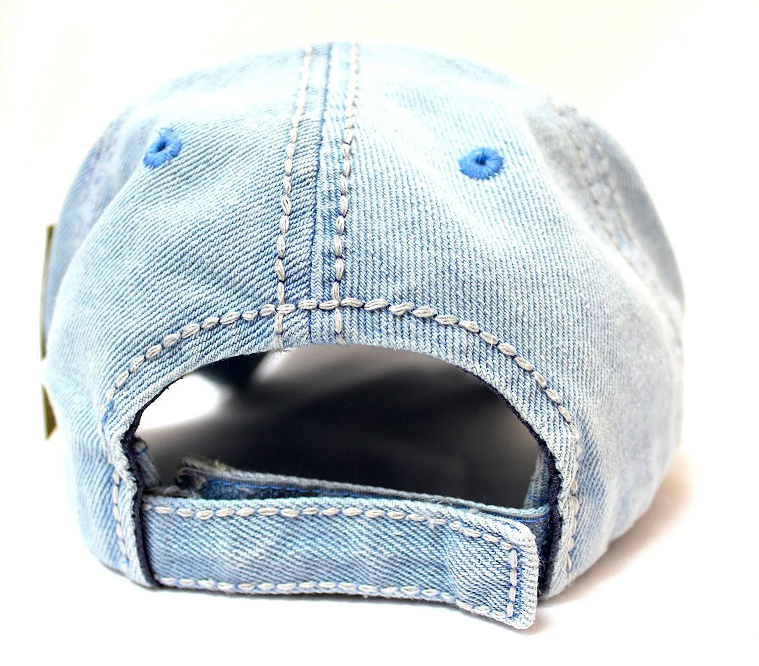 "Y'ALL, HAPPY CAMPER, WILD FREE" Multi-Patch Embroidered Adjustable Cap
