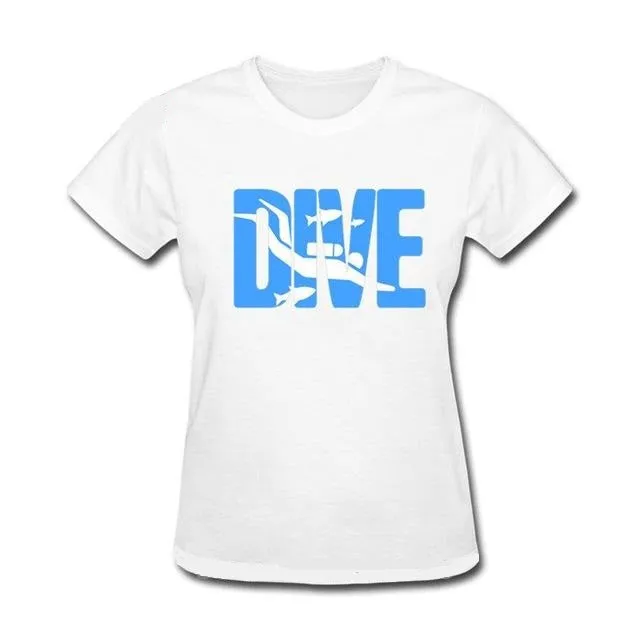 Scuba diving T-Shirt for Women | DIVE - Slim Fit