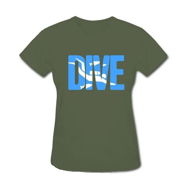 Scuba diving T-Shirt for Women | DIVE - Slim Fit