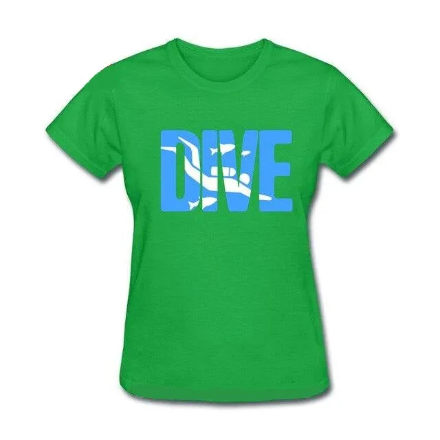 Scuba diving T-Shirt for Women | DIVE - Slim Fit