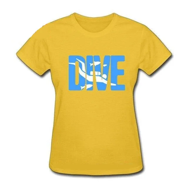 Scuba diving T-Shirt for Women | DIVE - Slim Fit
