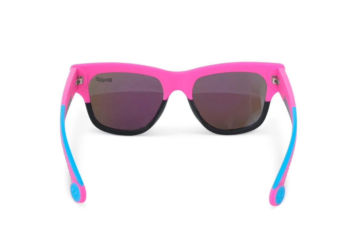 Sky Blue Pink Fire Island Kids' Sunglasses