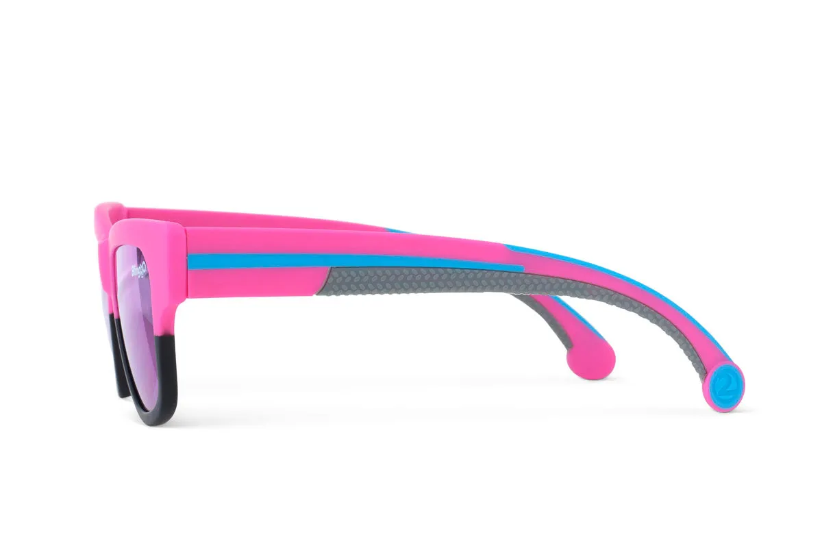 Sky Blue Pink Fire Island Kids' Sunglasses