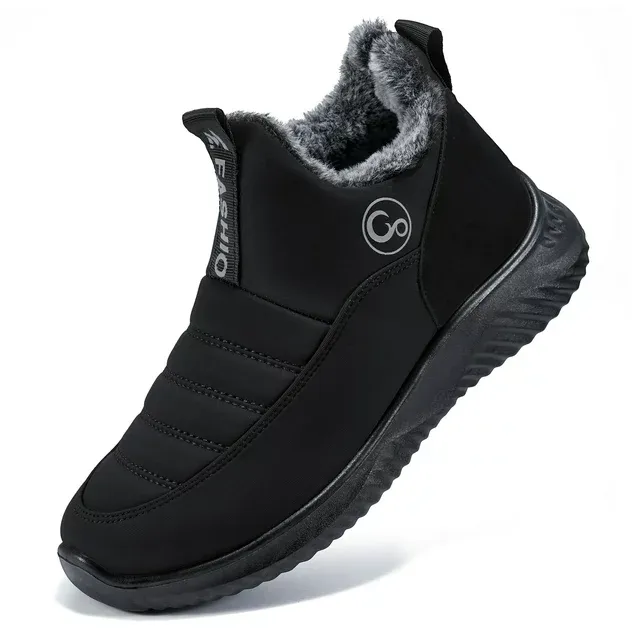 Women Winter Warm Faux Waterproof Slip On Comfort Snow Boots