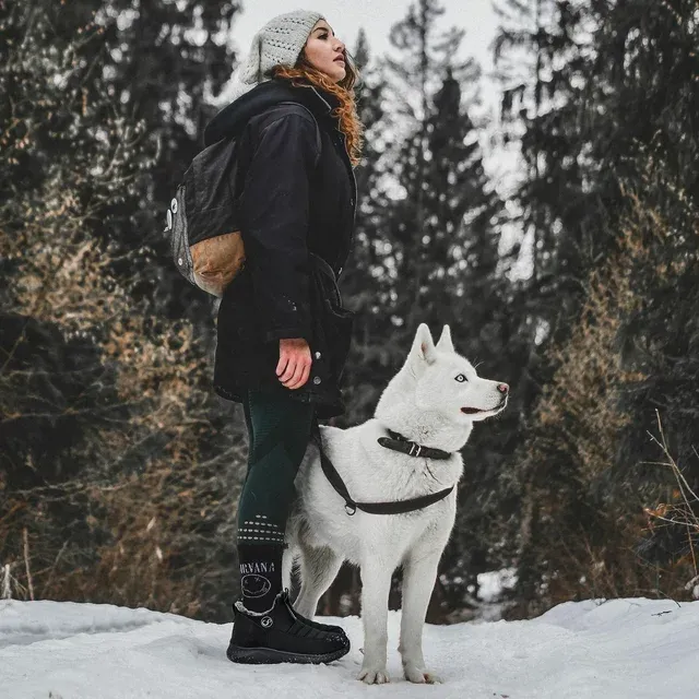 Women Winter Warm Faux Waterproof Slip On Comfort Snow Boots