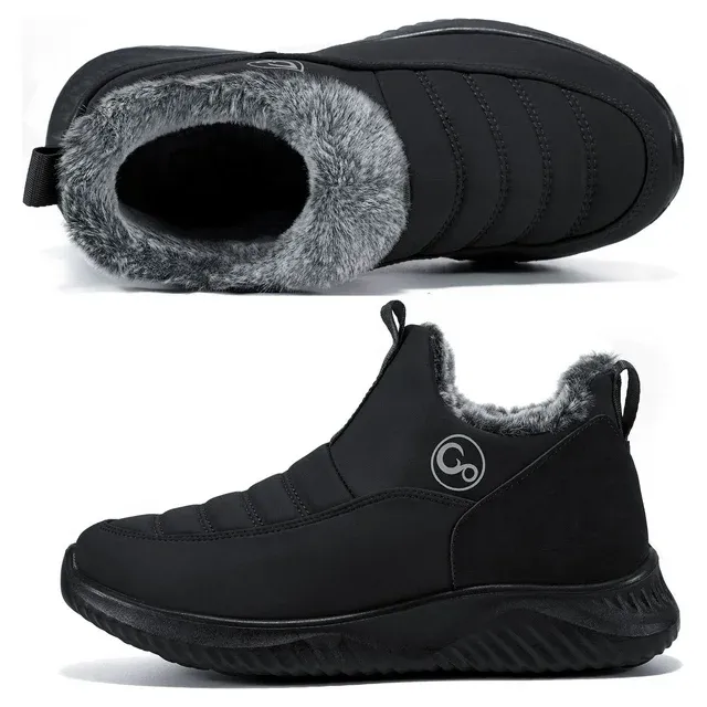 Women Winter Warm Faux Waterproof Slip On Comfort Snow Boots